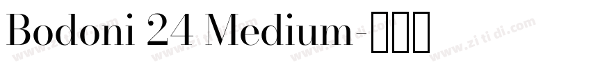 Bodoni 24 Medium字体转换